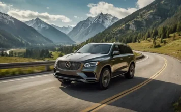 A Luxury SUVs for Families cruising on a scenic highway