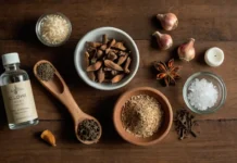 Natural Remedies for Infected Tooth: Safe Pain Relief A clean and inviting flat-lay image of Natural Remedies for Infected Tooth