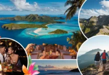 A scenic collage showcasing a Custom Travel Agencies