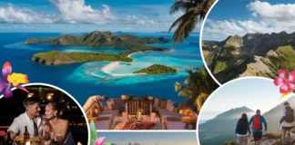 A scenic collage showcasing a Custom Travel Agencies