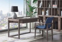Minimalist Office Ideas: Stylish & Clutter-Free Workspaces A sleek, modern minimalist office with a floating desk