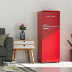 Galanz Retro Fridge Full-Size: Style Meets Modern Convenience A vibrant, retro-style kitchen with a Galanz Retro Full-Size Fridge