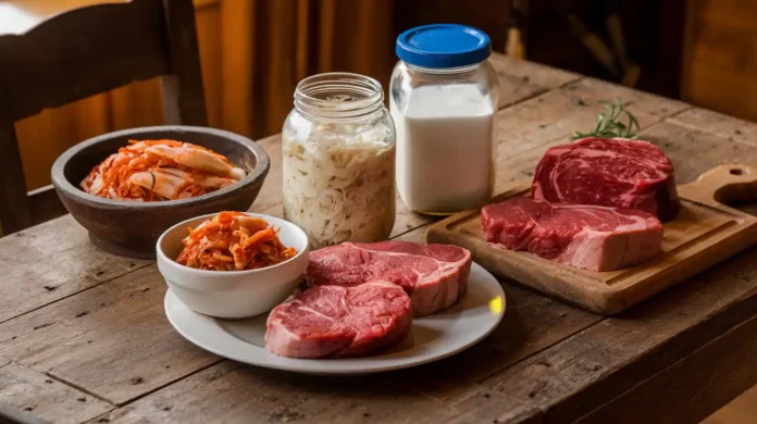 A visually appealing image of Fermented Foods on a Carnivore Diet