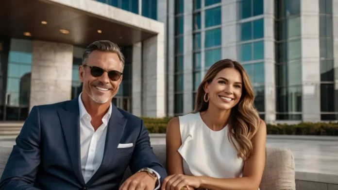 A wealthy family enjoying luxury, with a focus on building generational wealth, financial success, and smart investment strategies.