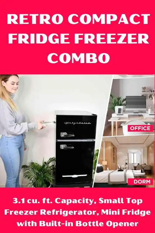 Modern Retro Fridges: Style Meets Functionality 2 Retro Compact Fridge Freezer Combo