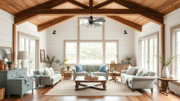 A beautifully designed modern farmhouse style