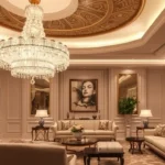 Siljoy Chandeliers: Elegant Lighting for Every Home A luxurious living room with a stunning Siljoy Crystal Chandelier hanging from the ceiling