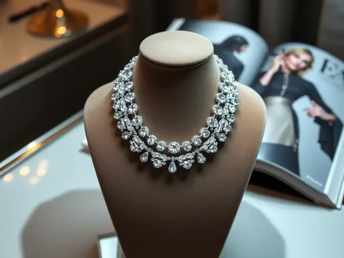 A luxurious multi-strand Anna Wintour Necklace