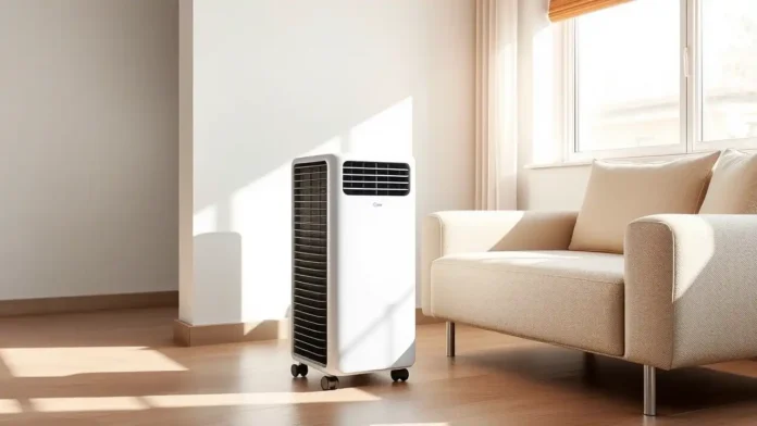 A modern, sleek Small Portable AC Units