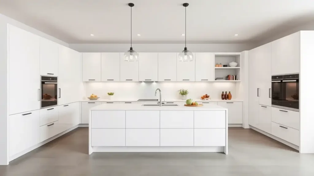 A sleek and modern European Kitchen Style