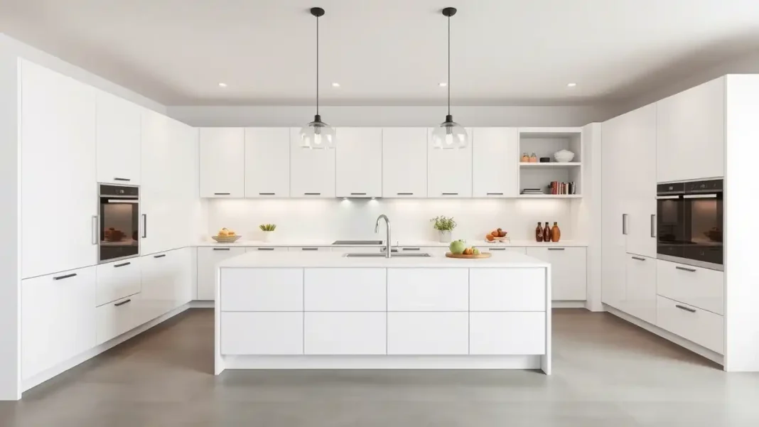 A sleek and modern European Kitchen Style