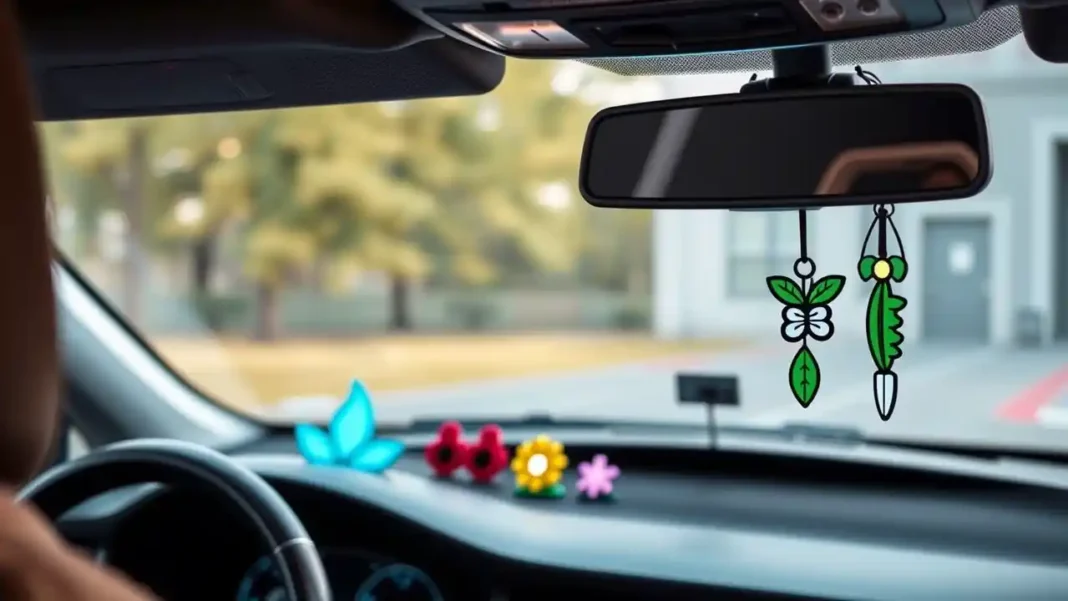 A sleek, modern car interior featuring Best Car Air Fresheners