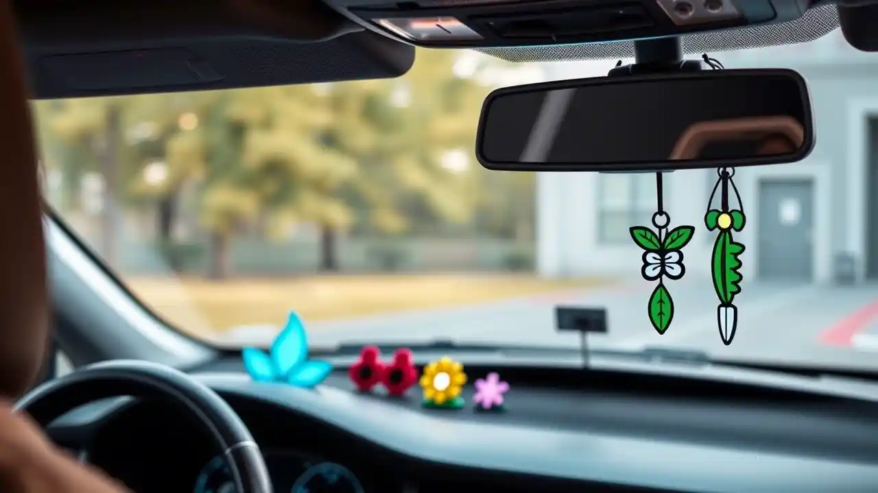 A sleek, modern car interior featuring Best Car Air Fresheners