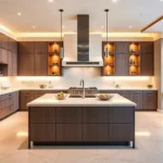 Creating a Modern Luxury Kitchen: A Design Guide A sleek modern luxury kitchen with high-end finishes