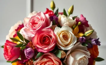 A stunning luxury bouquet with elegant roses