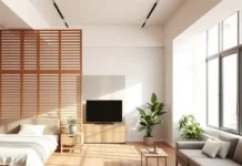 Studio Apartment Divider: Smart Ways to Maximize Space A stylish modern studio apartment dividers separating the sleeping and living areas