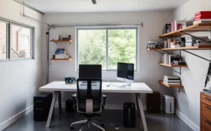 Comfortable Garage Office