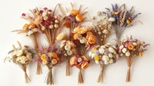 Dried Flower wedding Bouquets
