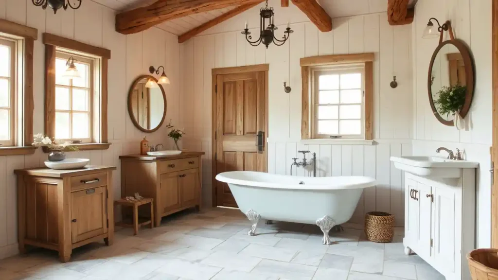 Elements of Country Bathroom Decor