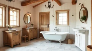 Elements of Country Bathroom Decor