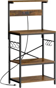 Kitchen Bakers Rack with Power Outlet