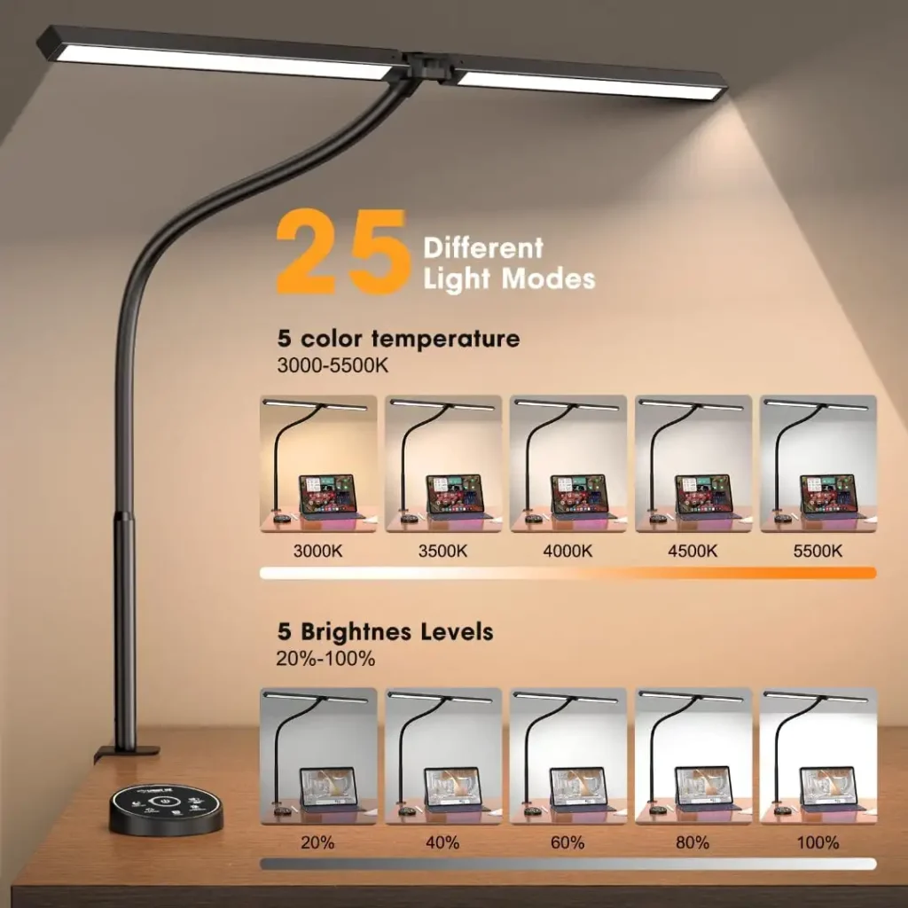 Cool Desktop Gadgets to Upgrade Your Workspace Effortlessly 3 LED Desk Lamps with Customizable Lighting