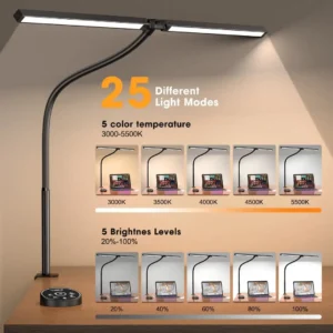 LED Desk Lamps with Customizable Lighting