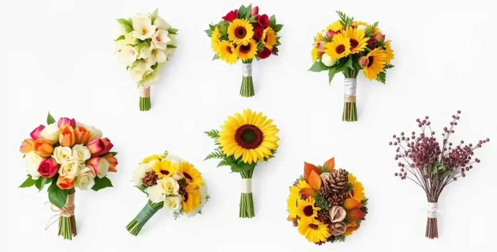 Wedding Bouquets Guide: Types, Trends & Preservation 4 Seasonal Wedding Bouquets