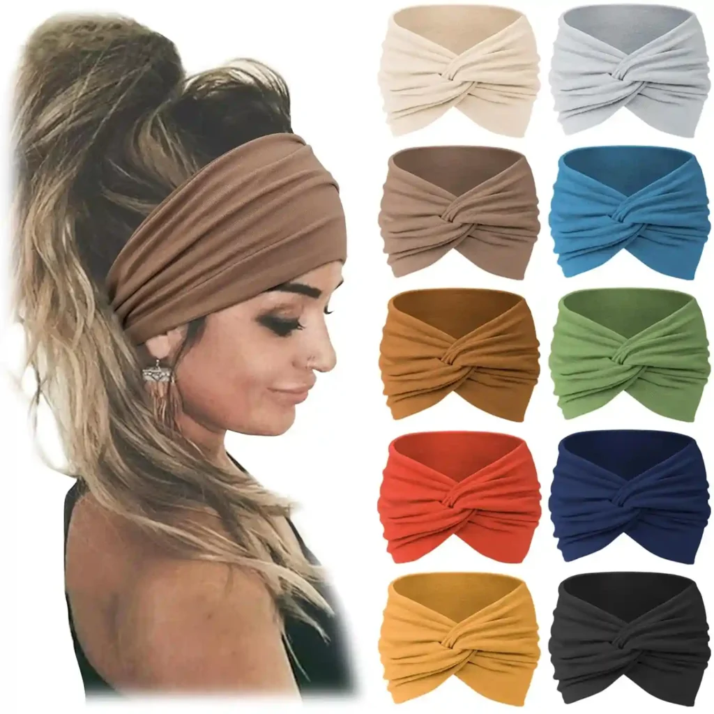 Non-Slip Headbands for a Secure & Stylish Look 1 Wide Non-Slip Headbands For Women