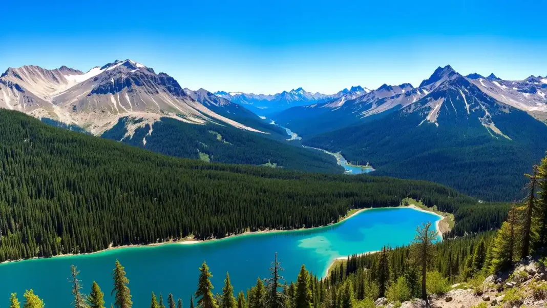 breathtaking view of the Selkirk Mountains in Idaho