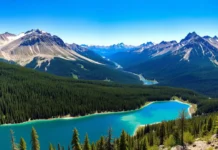 breathtaking view of the Selkirk Mountains in Idaho