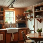 cozy Tiny Cottage Kitchen Cabins