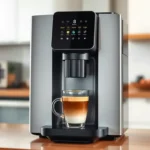 modern AI-powered coffee machine