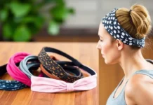 stylish non-slip headbands in various colors and patterns