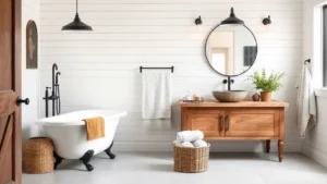 the perfect modern farmhouse bathroom