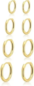 14K Small Gold Hoop Earrings