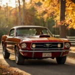 Best Classic Cars for Beginners Under $15K – Top Picks A beautifully restored Classic Cars for Beginners parked on a scenic road during golden hour