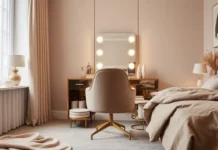 A chic and modern Makeup Vanity Chair
