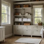 Country Bathroom Storage Ideas: Rustic & Functional Solutions A cozy Country Bathroom Storage Ideas with wooden shelves