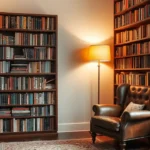 Reading Corner Ideas for Men: Design a Cozy Book Nook A cozy reading corner with a vintage leather armchair