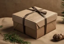 A futuristic eco-friendly packaging design trends made from biodegradable materials