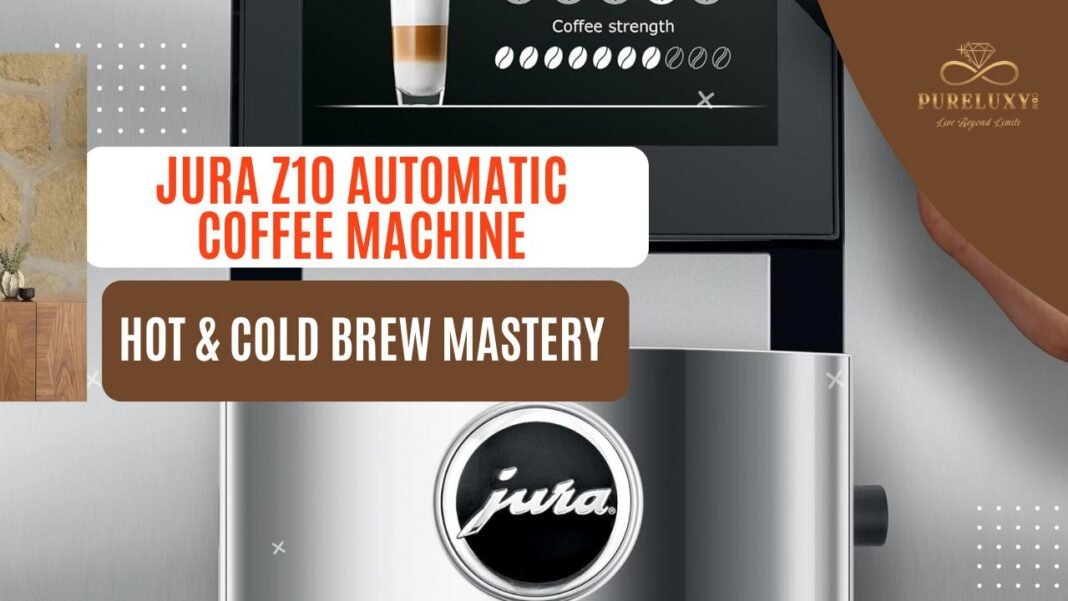 A sleek Jura Z10 Automatic Coffee Machine on a modern kitchen countertop