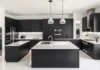 Black and White Kitchen Ideas: Modern Interior Design Tips A stylish modern Black and White Kitchen Design