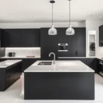Black and White Kitchen Ideas: Modern Interior Design Tips A stylish modern Black and White Kitchen Design