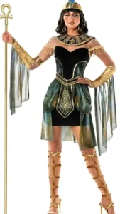 Cleopatra-Inspired Halloween Costume for Girls