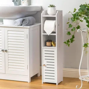 Country Bathroom Storage for Small Space Bathroom
