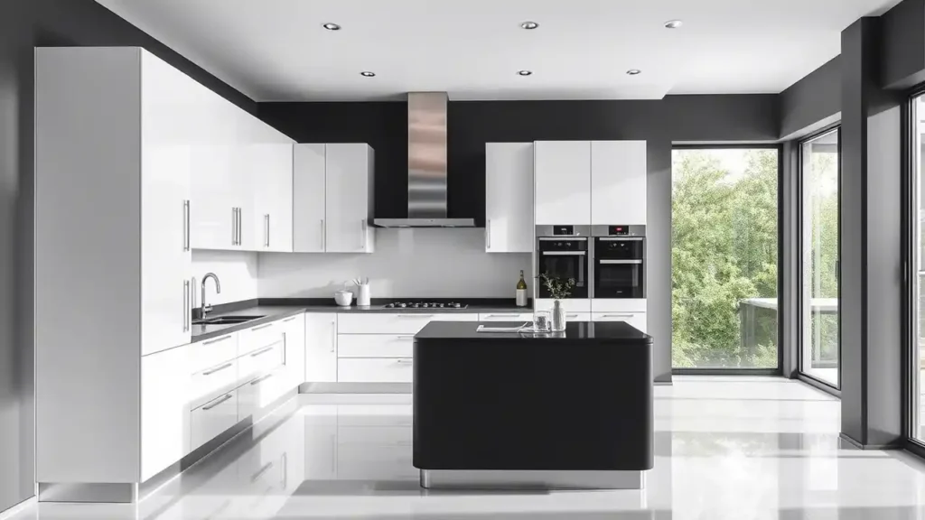 Black and White Kitchen Ideas: Modern Interior Design Tips 1 How Black and White Kitchen Ideas Enhances Modern Spaces