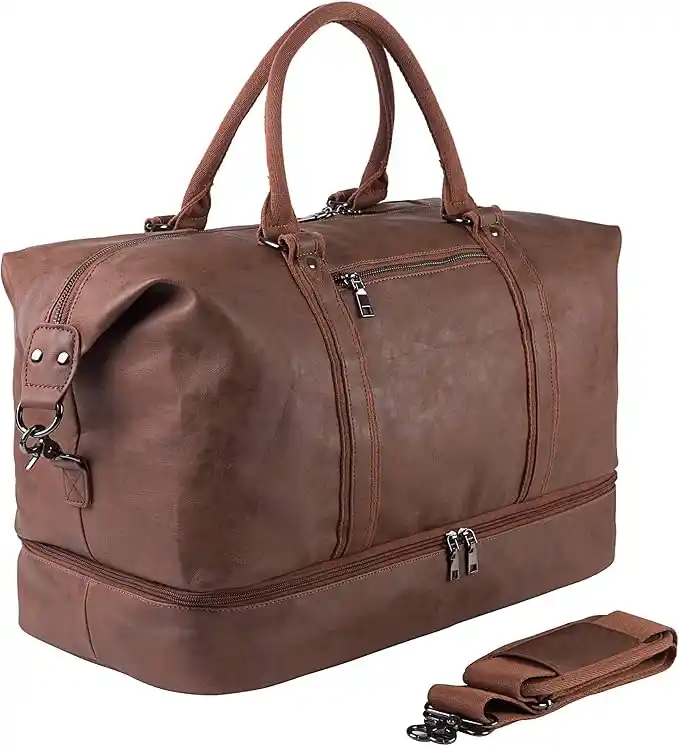 Small Duffle Bags: The Perfect Blend of Style & Function 2 Leather small daffle bag