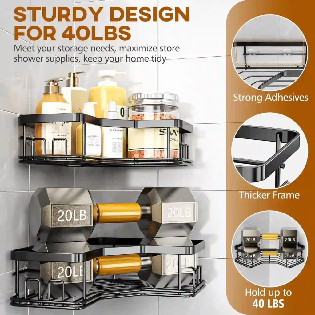 Best Shower Corner Shelf: Top Picks for Storage 1 MAXIFFE Shower Corner Shelves