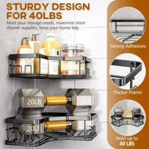 MAXIFFE Shower Corner Shelf